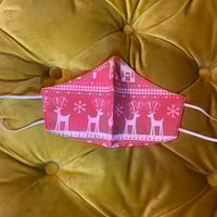 Image 1 of Nordic red & white Christmas mask