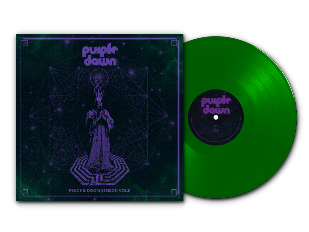 Image of Purple Dawn - Peace & Doom Session Vol. II 250x Transparent Green Vinyl