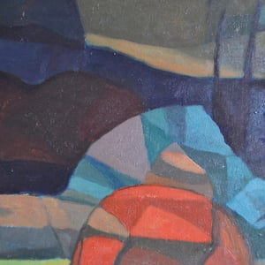 Image of Mid-Century Painting, 'Little Cottage' Horas Kennedy (1917-1997)