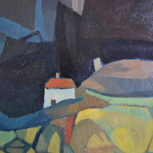 Image of Mid-Century Painting, 'Little Cottage' Horas Kennedy (1917-1997)