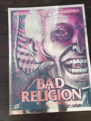 Bad Religion Gig Poster 2018 Fort Lauderdale