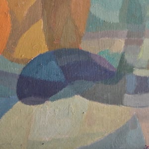 Image of Mid-Century Painting, 'Ratatouille,' Horas Kennedy (1917-1997)