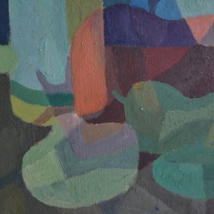 Image of Mid-Century Painting, 'Beets and Onions' Horas Kennedy (1917-1997)