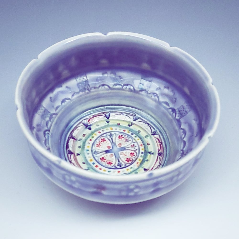 Image of Periwinkle Flower Bowl