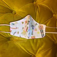 Image 1 of White nutcracker & ballerina mask 