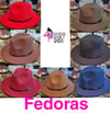 Fedoras (Assorted colors)
