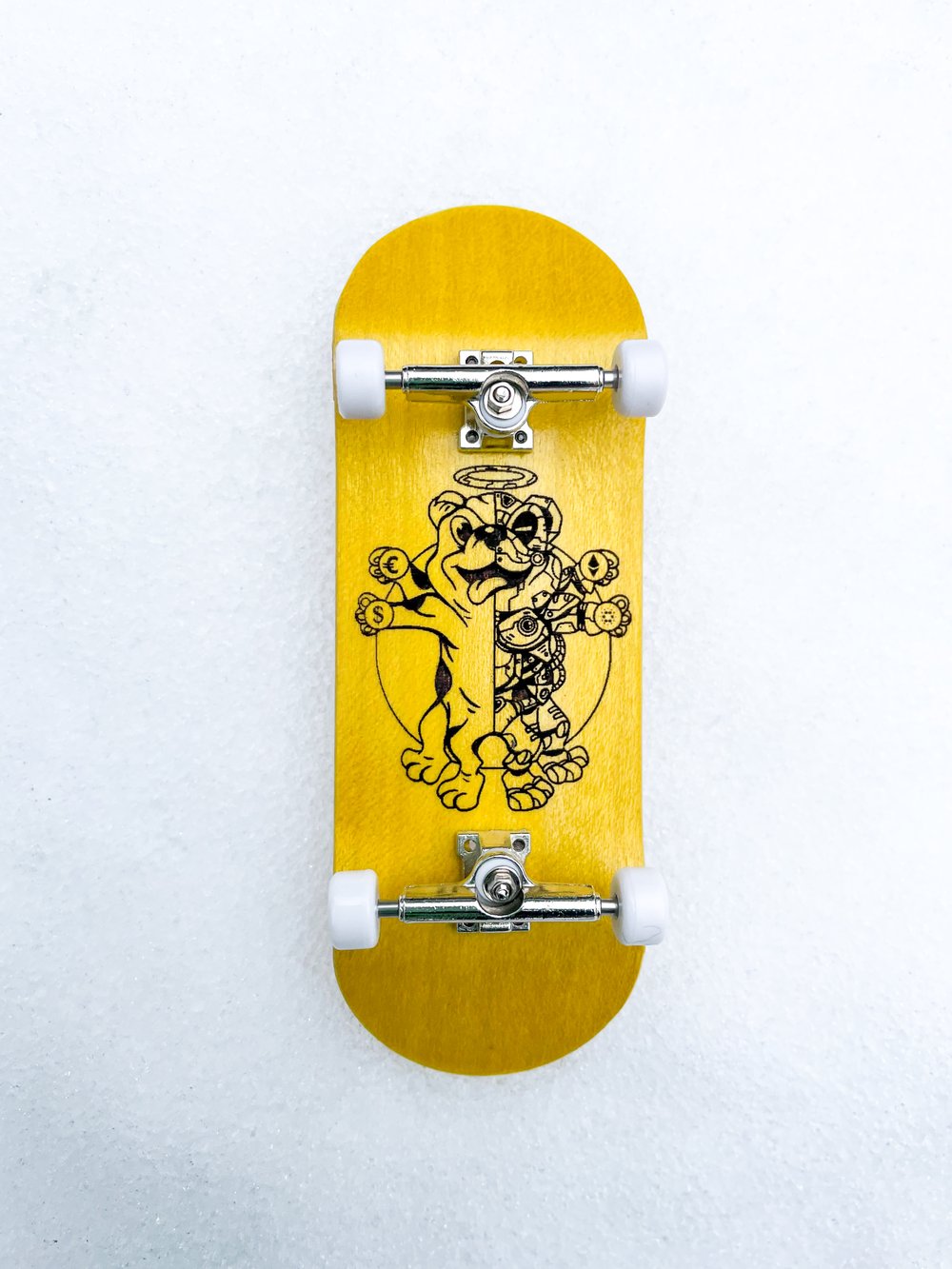 Image of CRYPTOGOD ₿ | PRO Fingerboard (Yellow Colorway)
