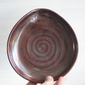 Image of Large Spoon Rest in Galaxy Brown Glaze, Cooking Station Dish, Made in USA