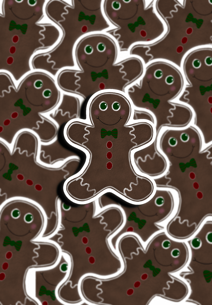 Image of Gingerbread Friend Sticker