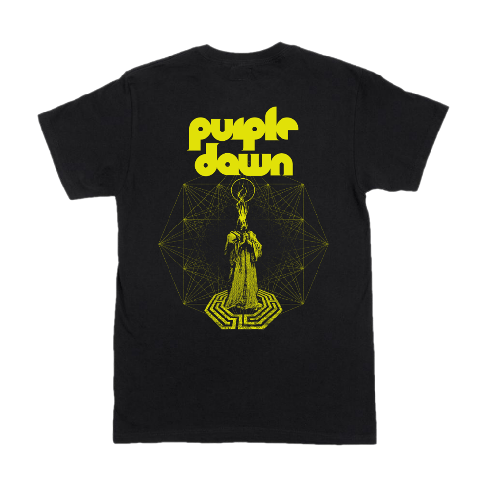 Image of Purple Dawn Black/Yellow T-shirt