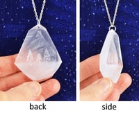 Image 4 of Pine Tree Crystal Pendant Necklace