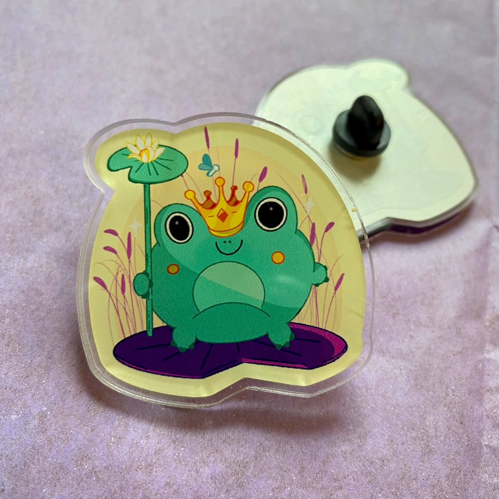 Image of Frog acrylic pin