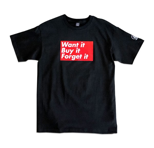 Image of Barbara Kruger X Volcom Tees Black Version