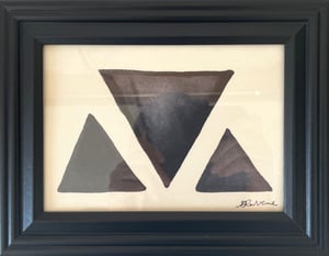Image of "Three Triangles" Original Watercolor