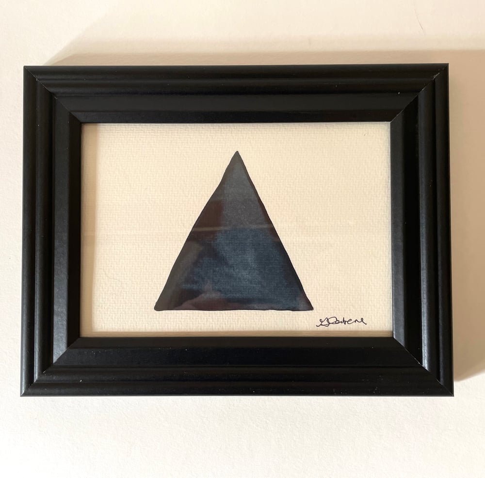 Image of "Triangle" (Deep Blue) Original Watercolor
