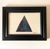 "Triangle" (Deep Blue) Original Watercolor