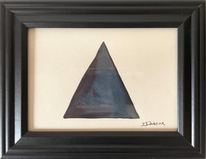 Image of "Triangle" (Deep Blue) Original Watercolor