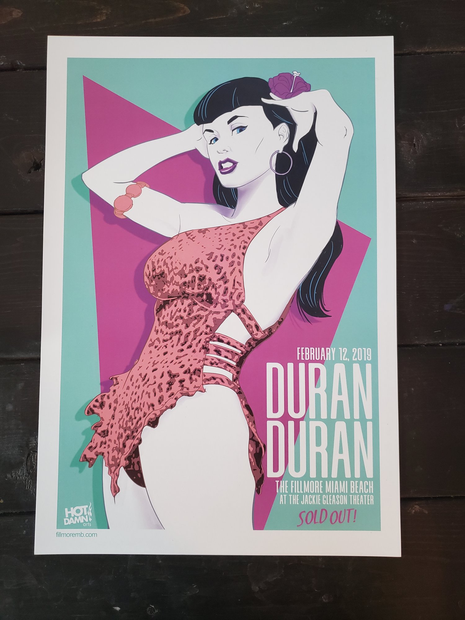 Duran Duran Gig Poster Miami