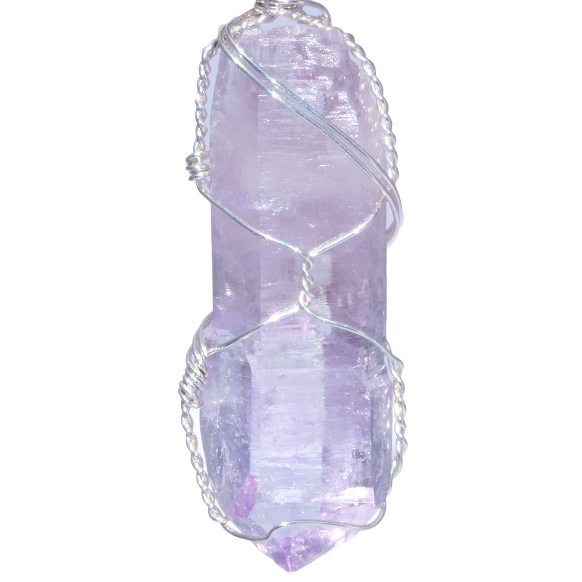 Vera Cruz Amethyst Scepter Crystal Sterling Pendant 
