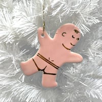 XxxMas Tree Ornaments - Gingerbread Jockstrap Man