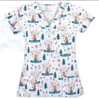 Image 2 of CHRISTMAS SCRUB TOPS