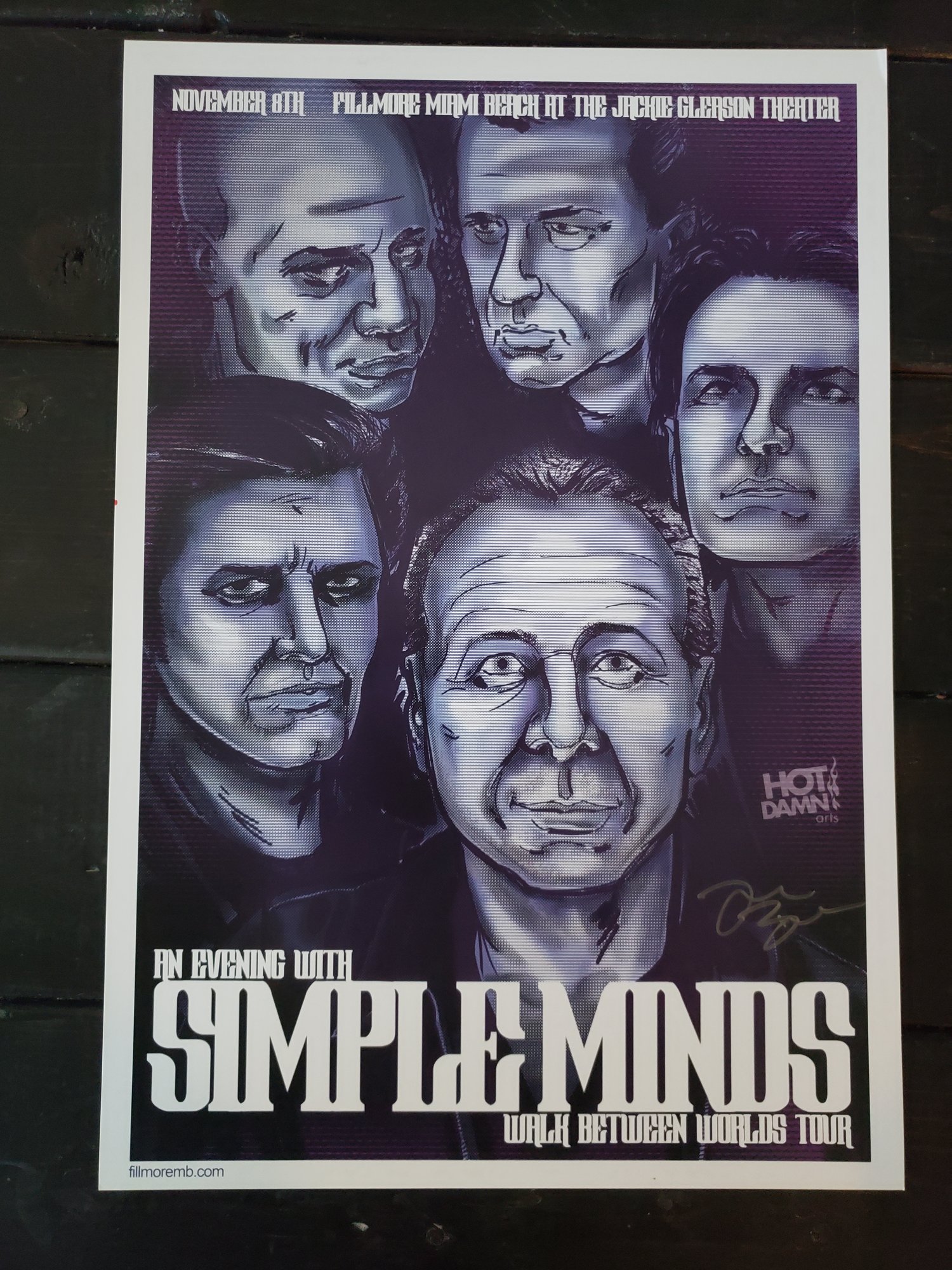 Simple Minds Gig Poster