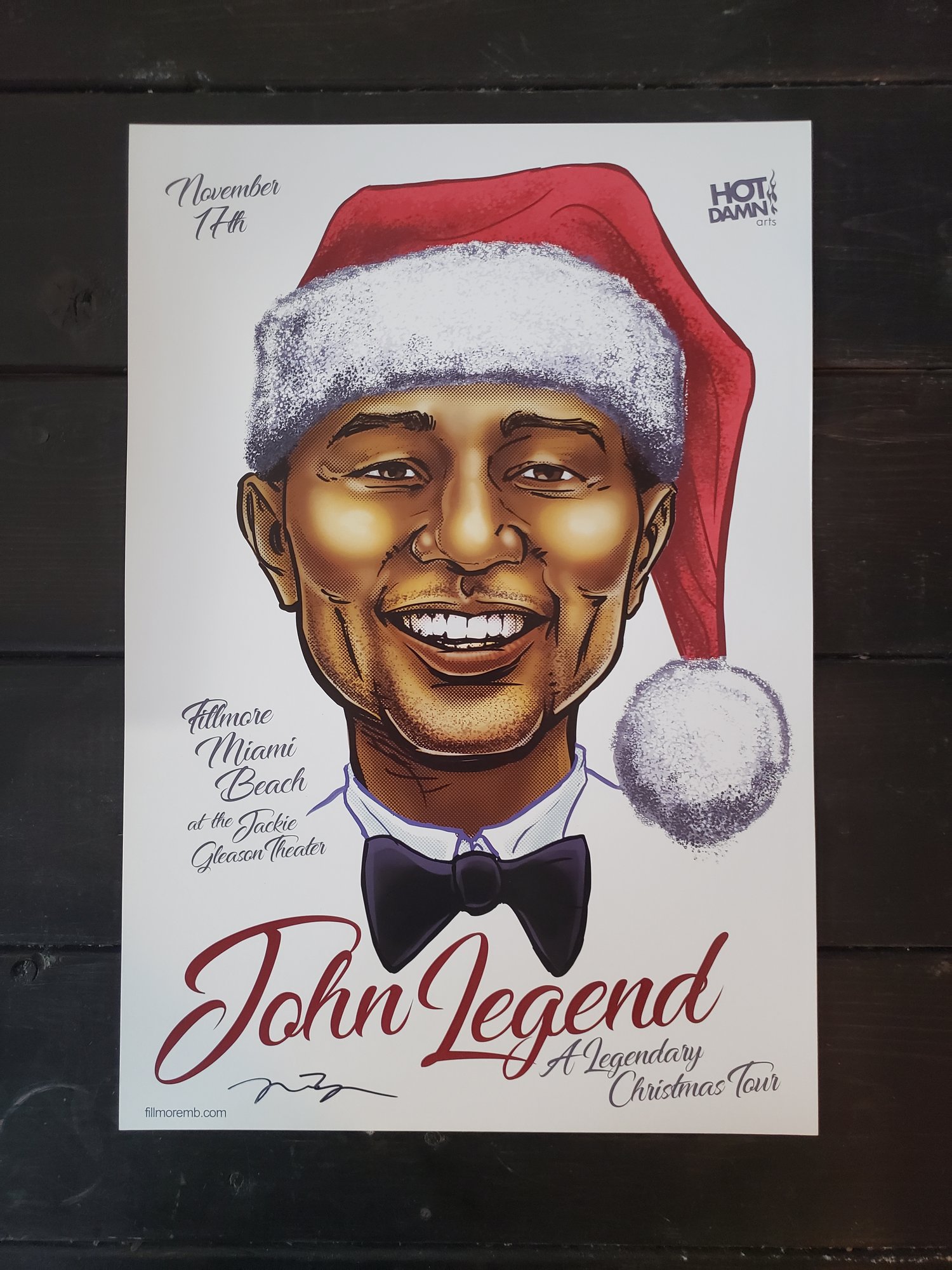 John Legend Christmas Gig Poster 