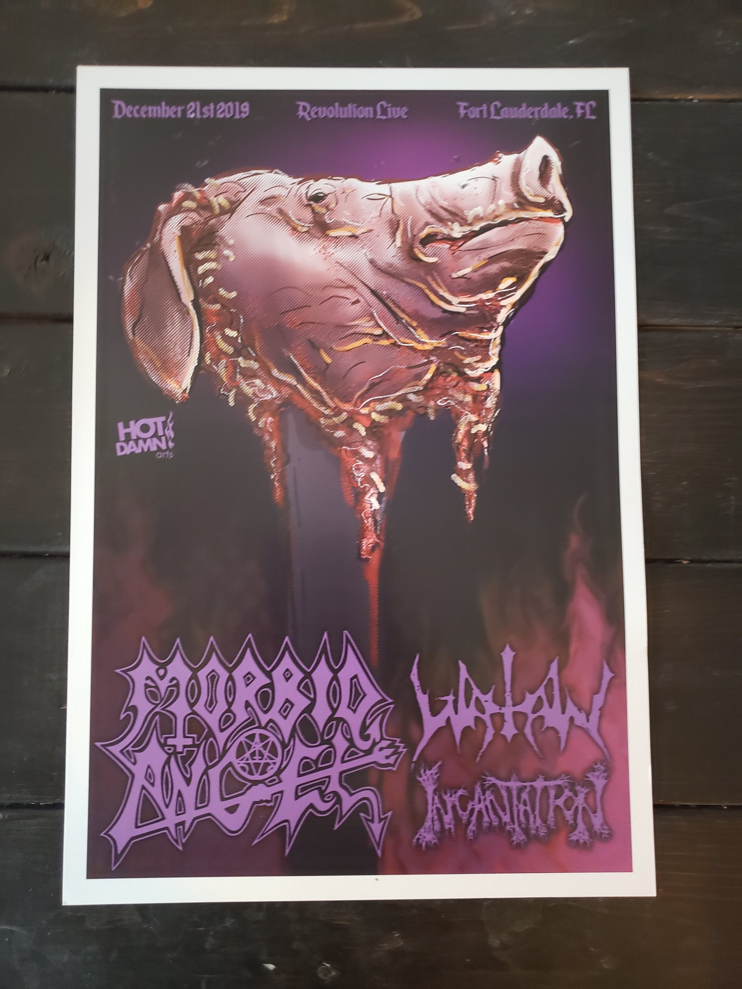 Morbid Angel and Watain Gig Poster 