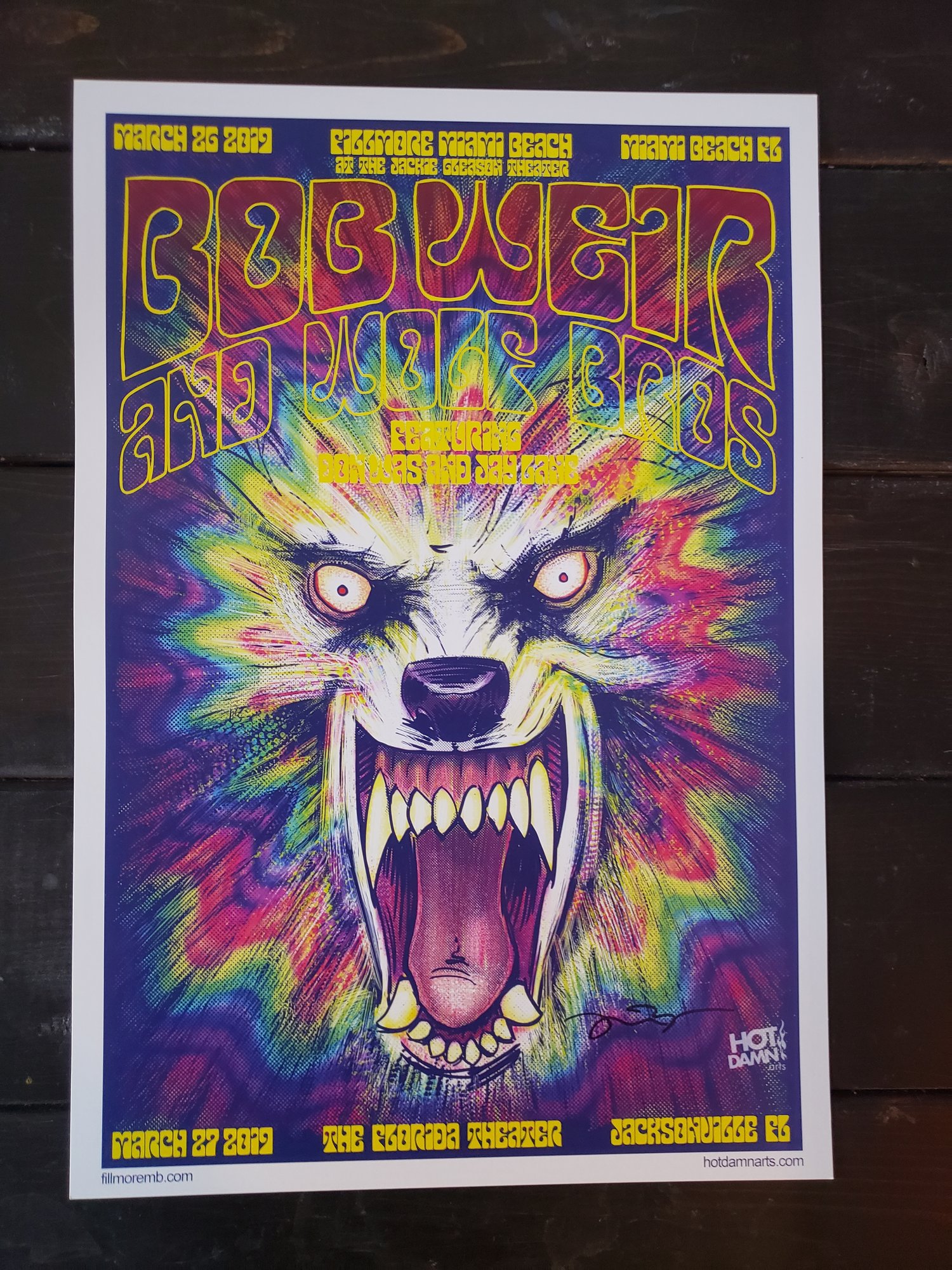 Bob Weir & the Wolf Bros Gig Poster