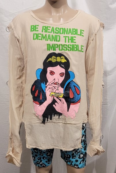 Image of Be Reasonable Snow White full color bondage shirt