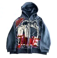 JANE spiderweb zip up hoodie 