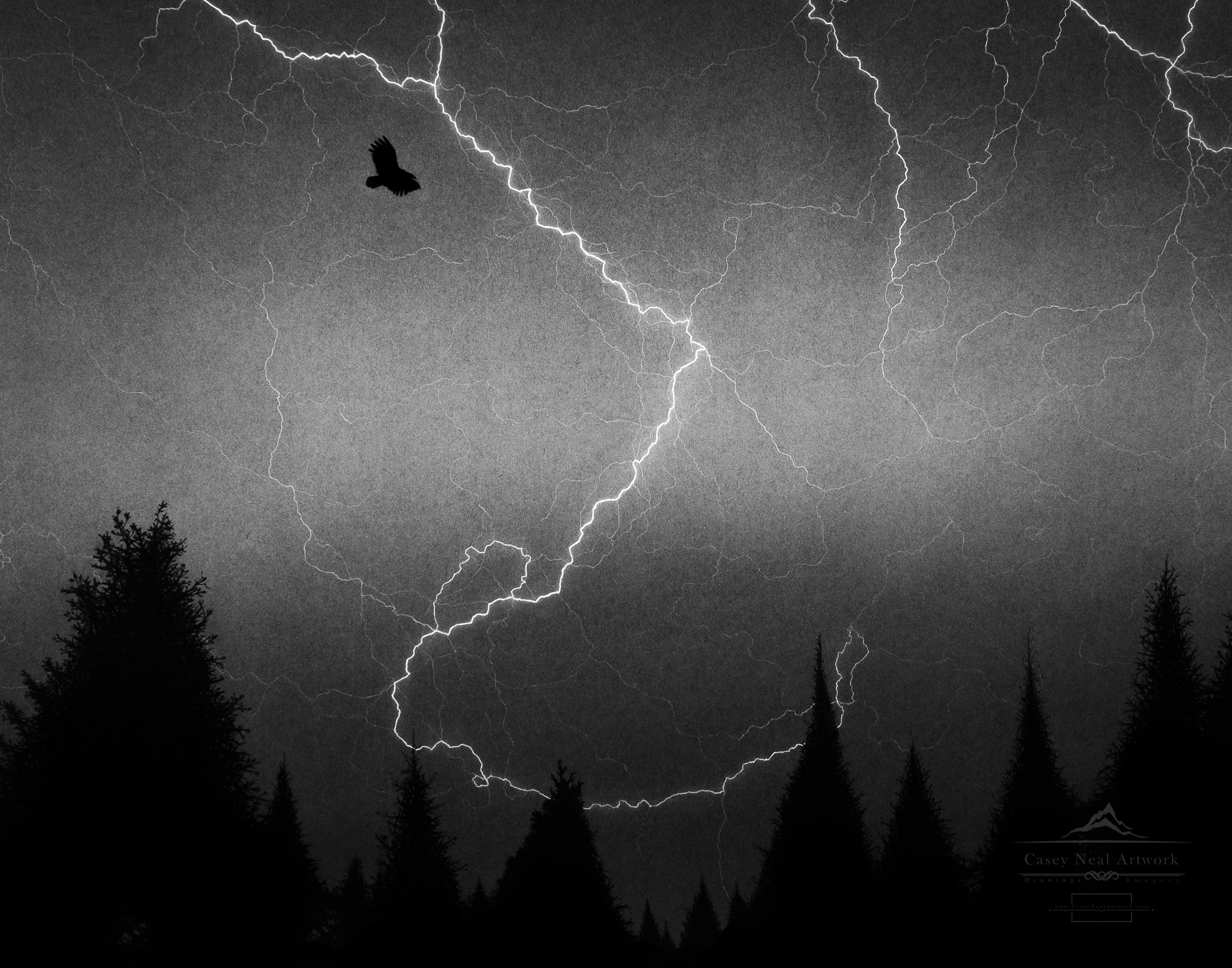 lightning silhouette