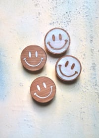 Image 2 of Smiley Brooch - wood