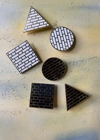 Image 1 of  Enamel Shape Brooch 