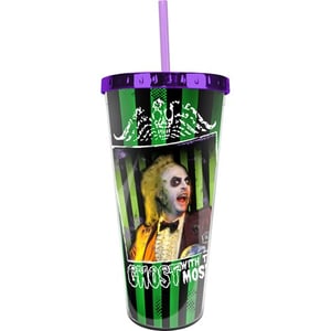 Image of Beetlejuice Foil Cup with Straw 