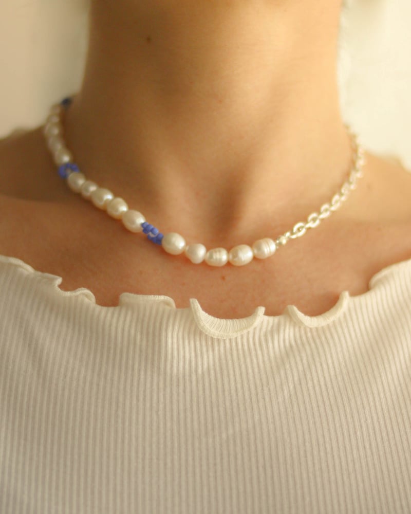 Image of Flowa blue necklace