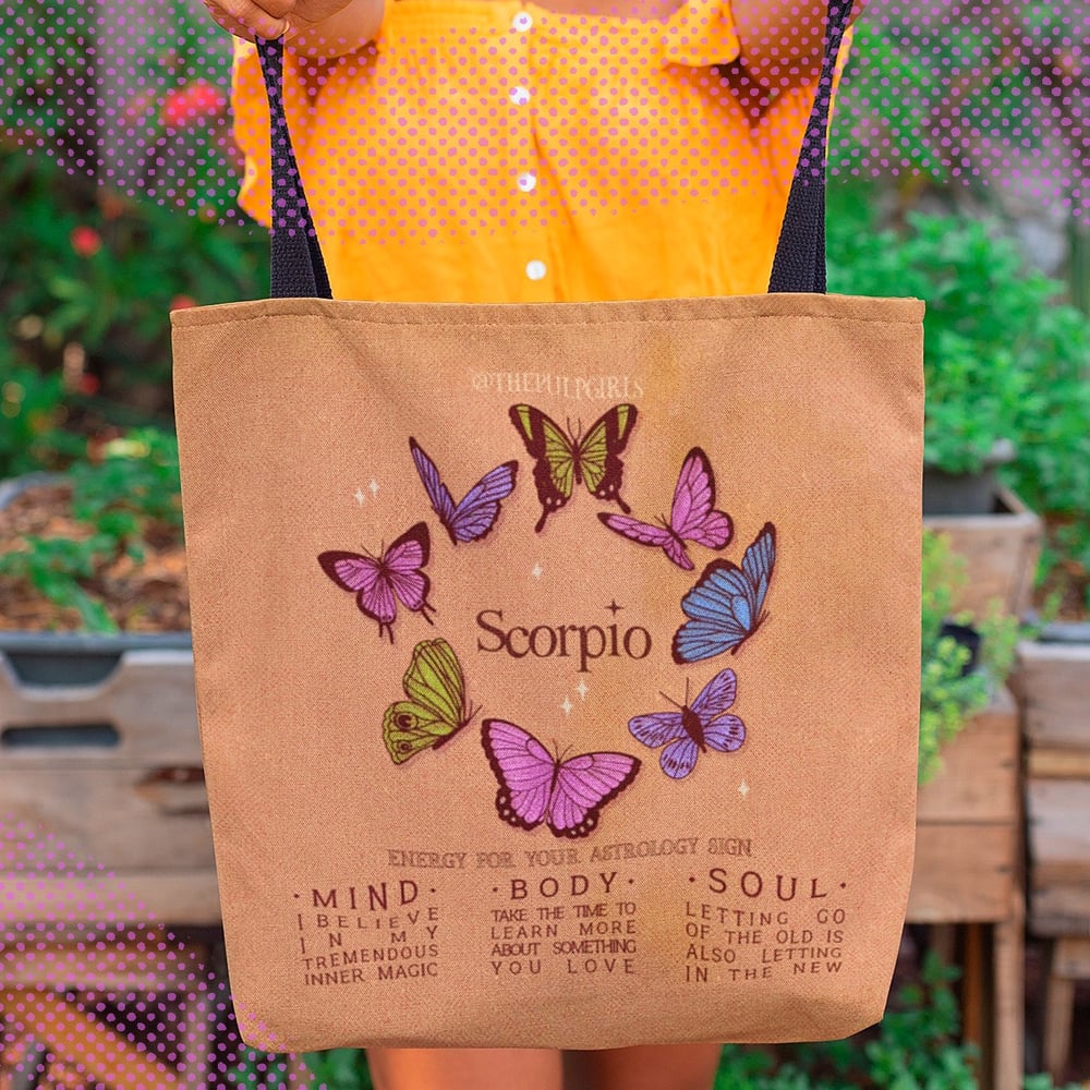 Image of BUTTERFLY ASTROLOGY TOTE