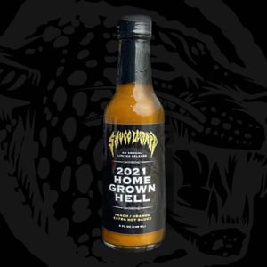 Image of 2021 Homegrown Hell: Peach/orange extra hot sauce (Limited Release)