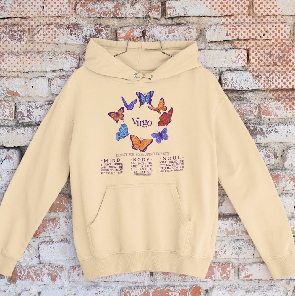 Image of LIGHT BUTTERFLY ASTROLOGY HOODIE