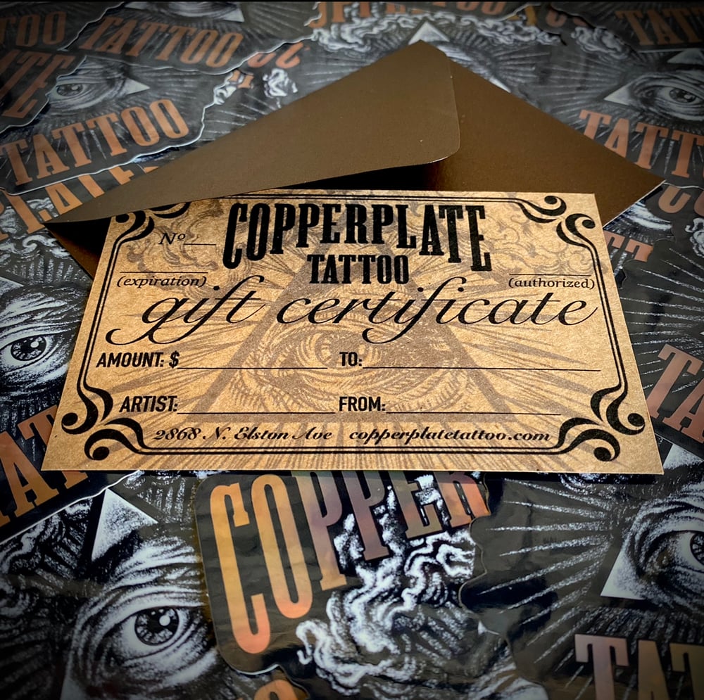 Image of Copperplate Gift Certificates