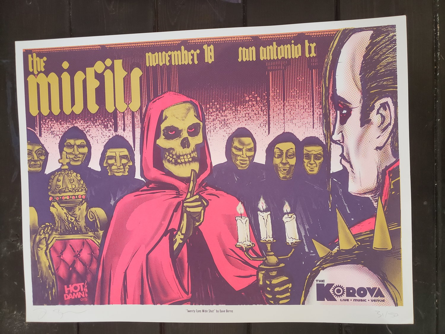 Misfits Gig Poster San Antonio