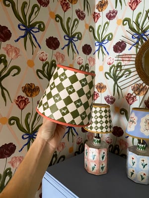 Image of Whippet Check Lampshade