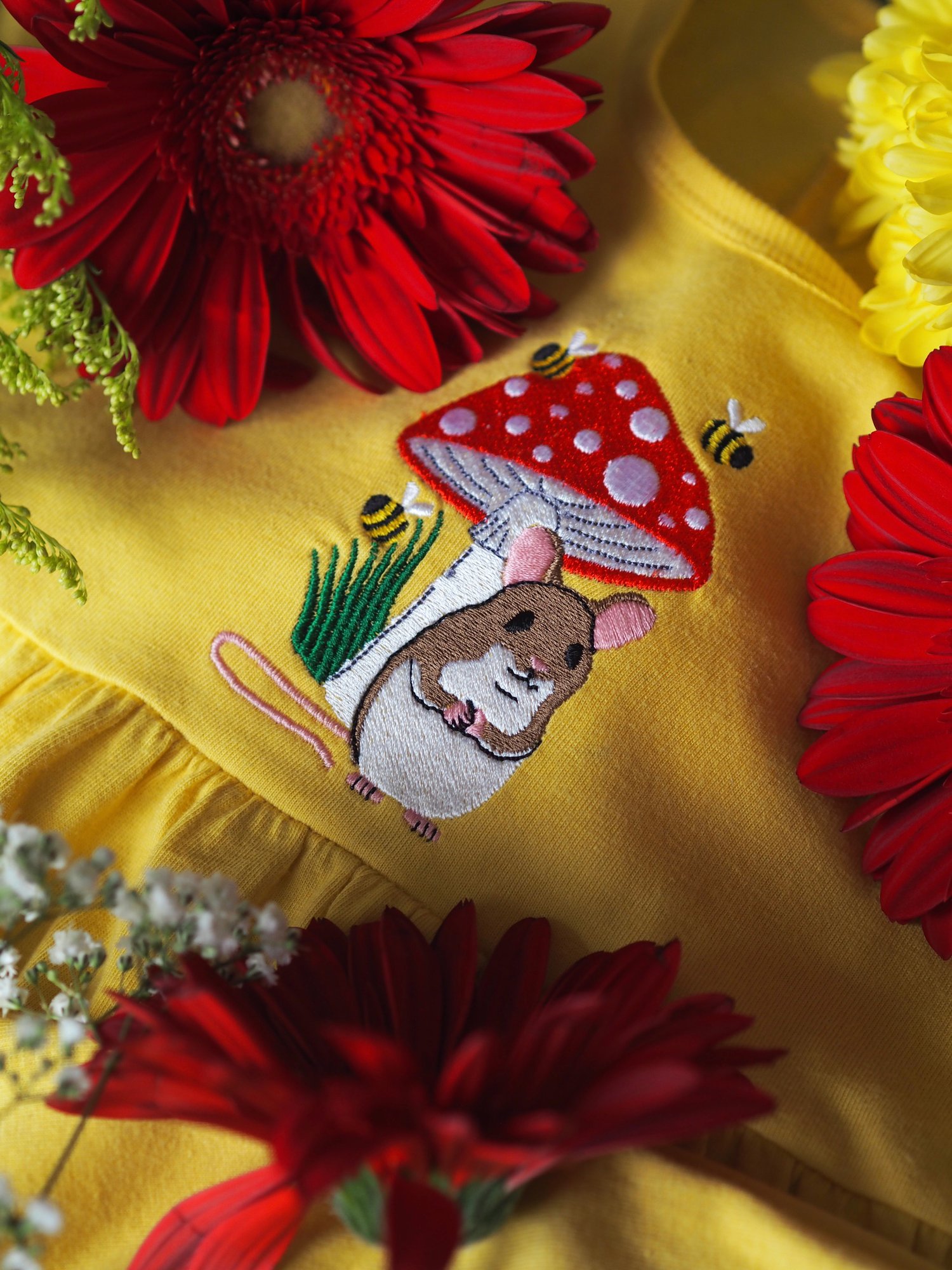 Image of Mouse & Bee's - Yellow Dress 