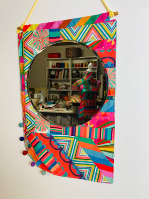 Image of Patchwork Rainbow Mirror (slight second) 