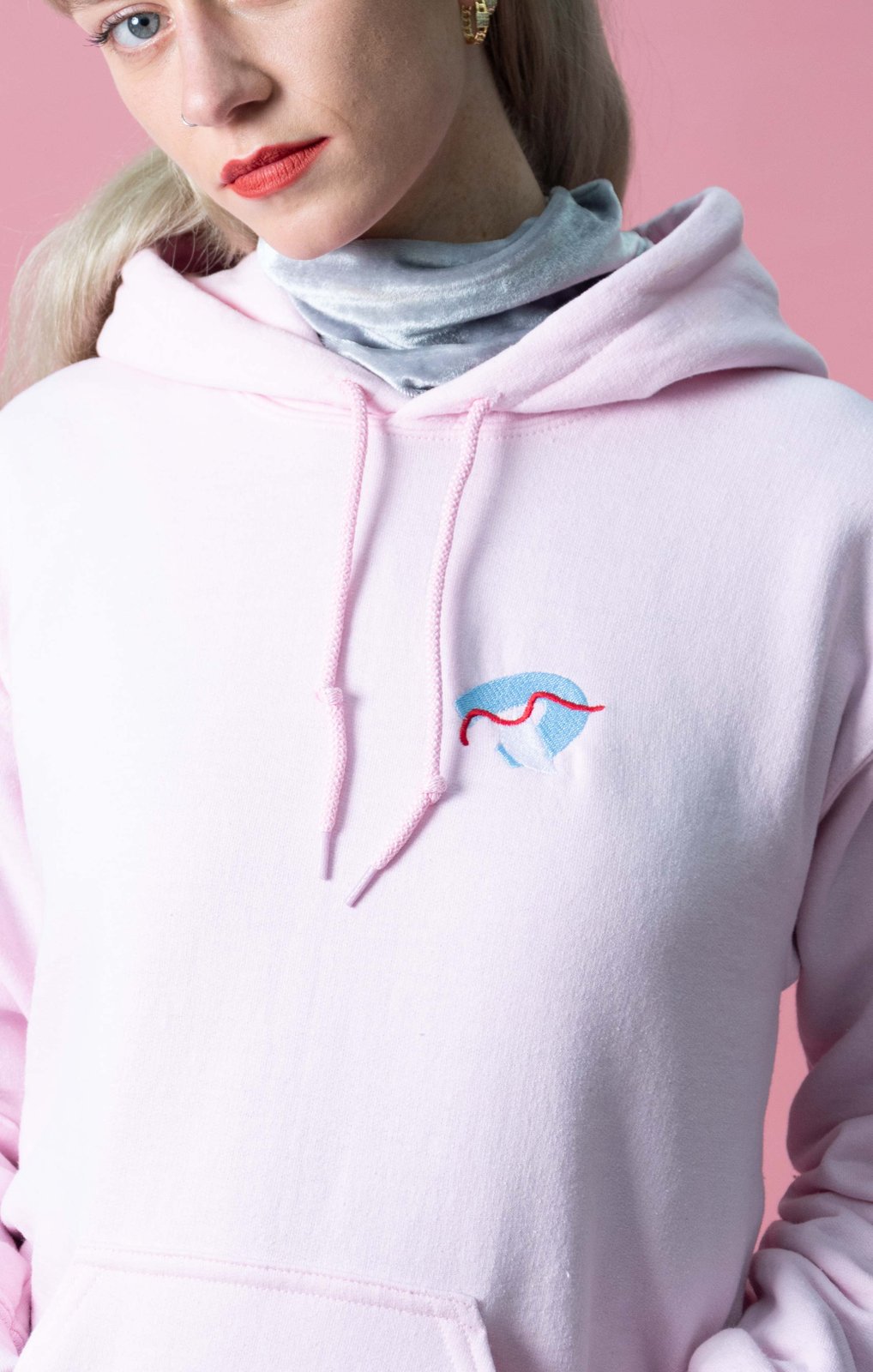 Hoodie discount rosa pastel