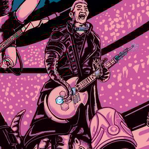 Image of Foo Fighters Poster - Sacramento 2021 - Foil Variant Screenprint