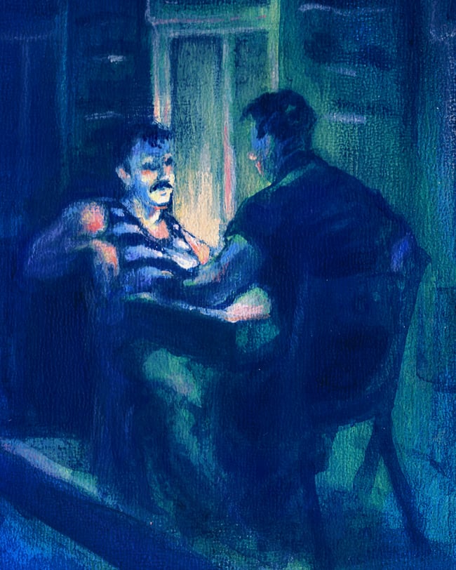 Provincetown: The Canteen, Closing Time (Framed Print)