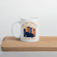 Image 4 of Ban The Fascists, Save The Books glossy double-sided ceramic mug