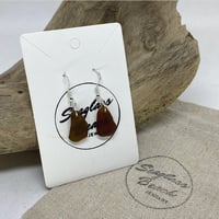 Dangle Seaglass Earrings - Amber