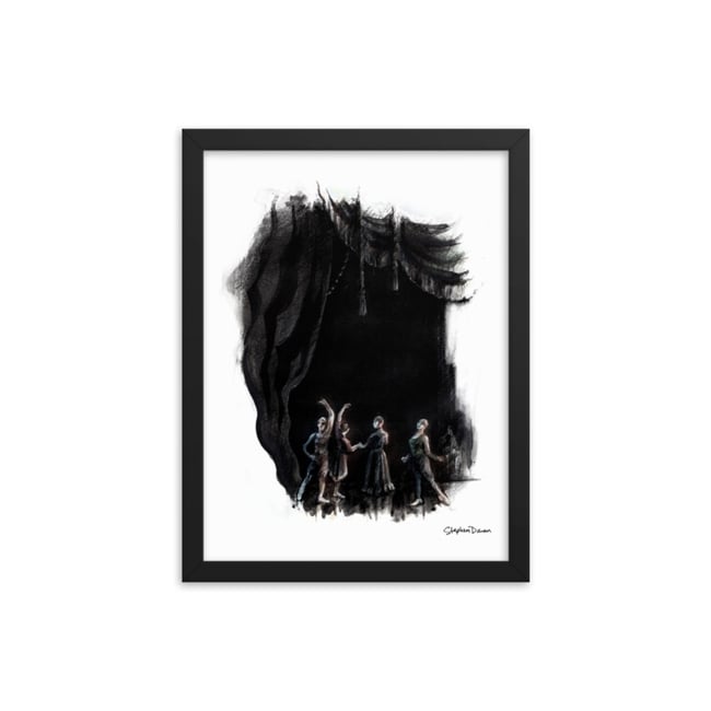 Degas Rehearsal, Phantom World Tour (Framed Print)